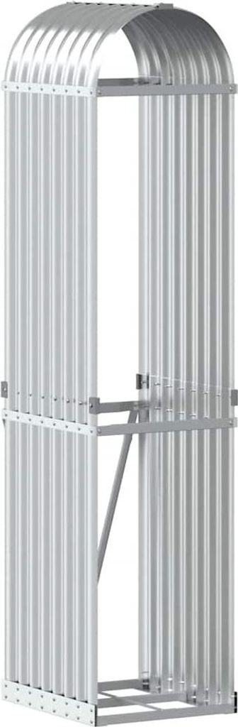 vidaXL Přístřešek na palivové dřevo Stříbrný 40x45x170 cm Obrázek produktu 