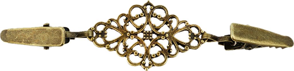 Kragenclip, robust, rostbeständig, Antikmuster, Vintage-Kragenclip für Pullover-Antike Bronze
