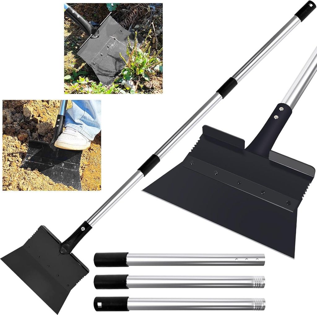 Multifunctionele onkruidkrabber van 28 cm met steel - Productafbeelding 