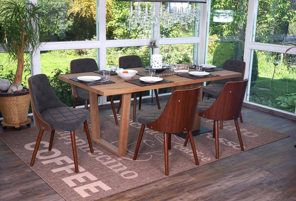 lot de 6 chaises de salle à manger HWC-A75, chaise visiteur Image du produit 