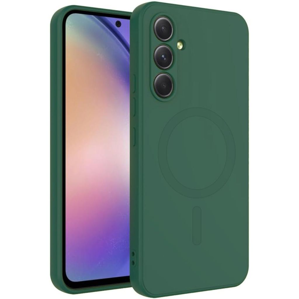 Stravo Hülle Samsung Galaxy A56 – Silikon, MagSafe kompatibel, stoßfest, kratzfest, Anti-Fingerprint, schlank & leicht – Grün