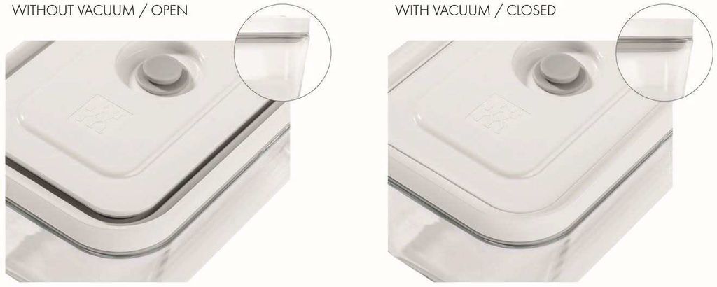 ZWILLING Vakuum-Lunchbox, Größe L – Rechteckig, Aus Kunststoff, Spülmaschinenfest & Luftdicht