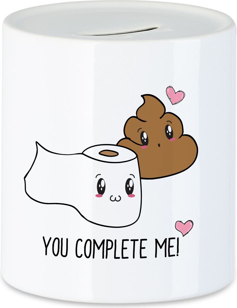 Klopapier Stuhlgang Spardose Sarkasmus Humor Valentinstag Freundin Freund Witzig Geschenkidee Couple Jahrestag