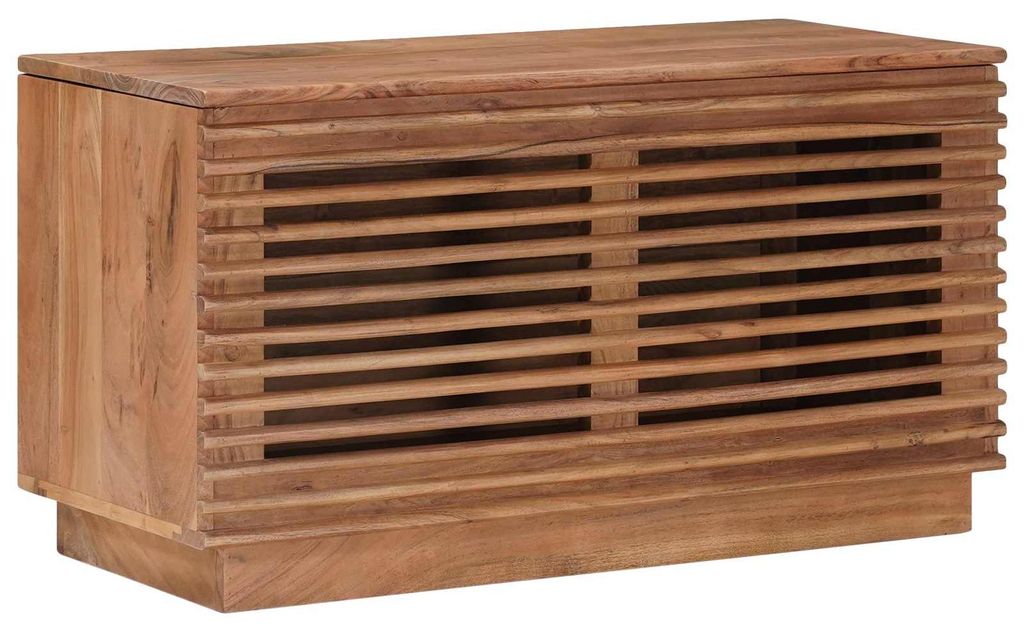 Aufbewahrungsbox mit Speicher Natur 85 x 40 x 46 cm