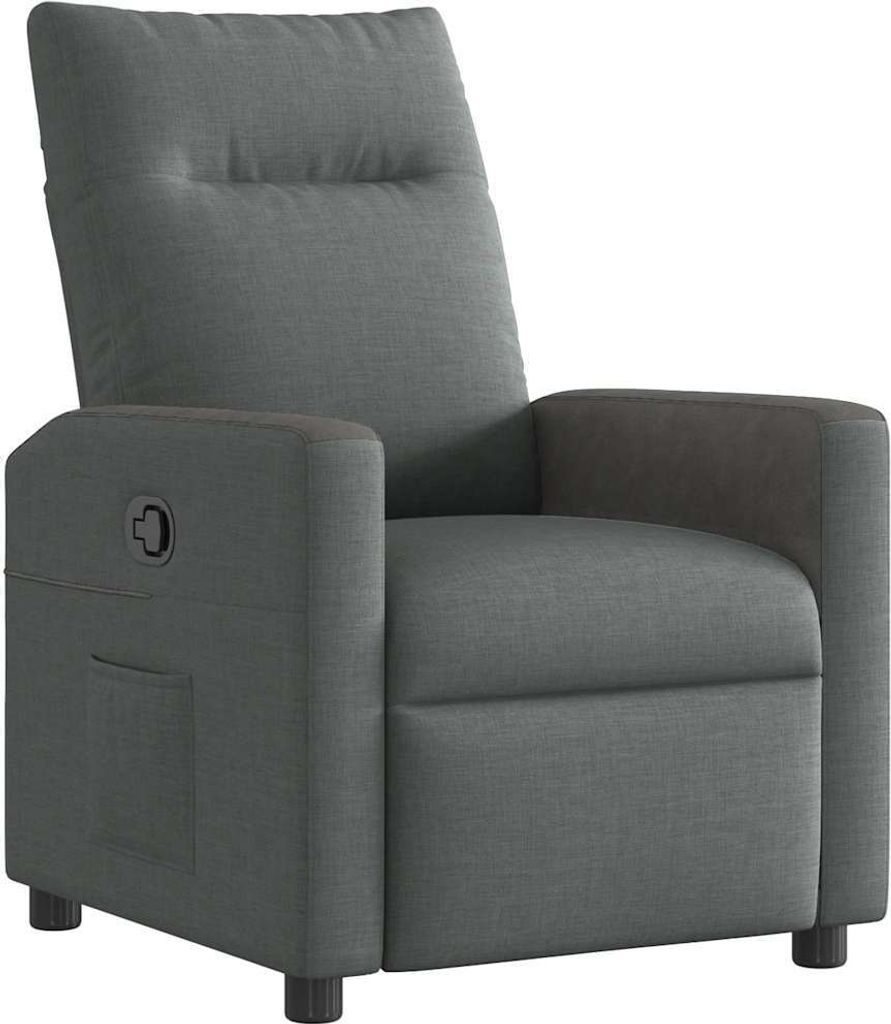 Relaxsessel Dunkelgrau Stoff