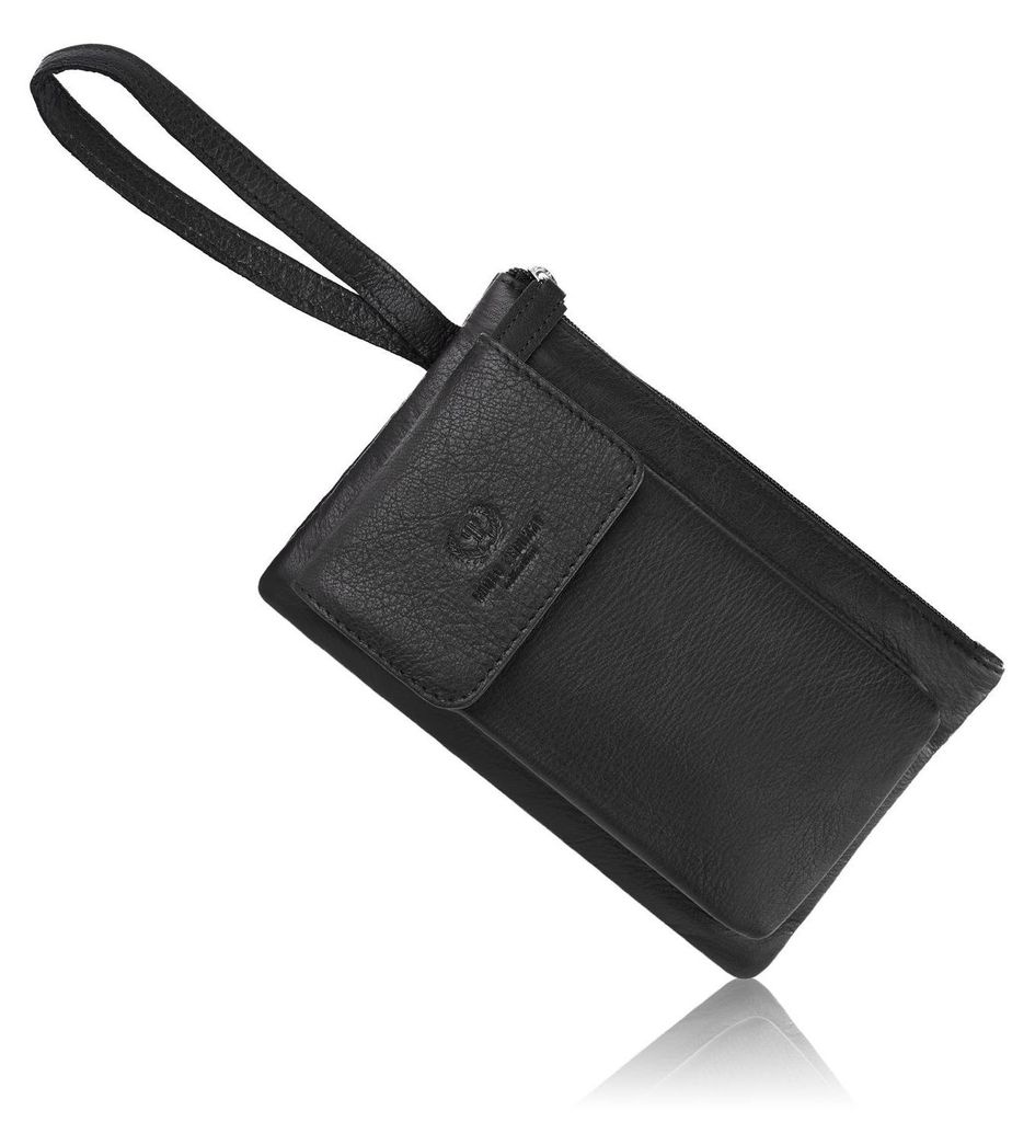 Herren Lederhandtasche schwarz Paolo Peruzzi T-90-BL