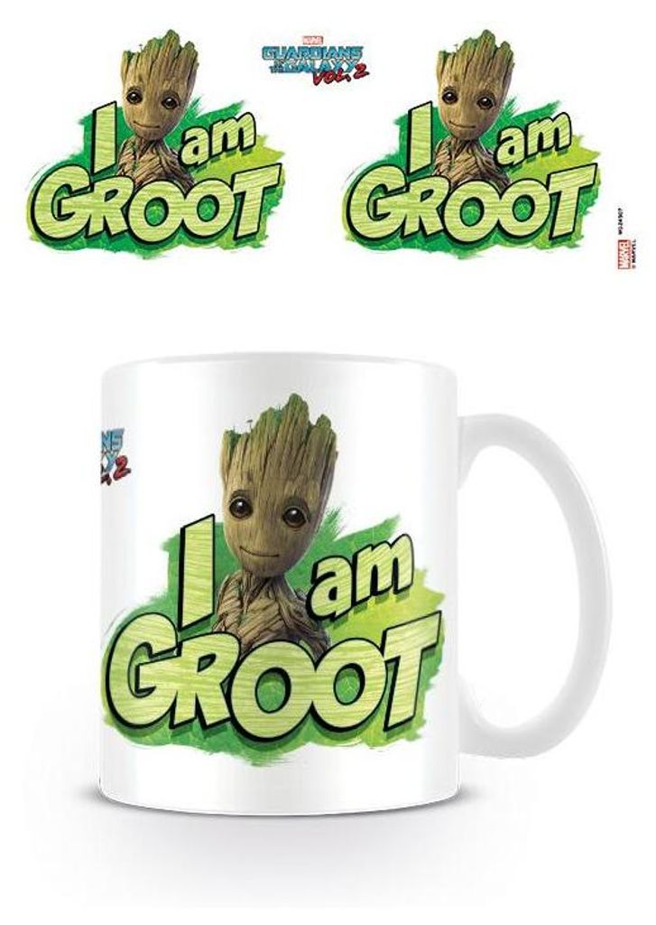 Tazza in Vetroceramica I am Groot, 315 ml, lavabile in Immagine del prodotto 