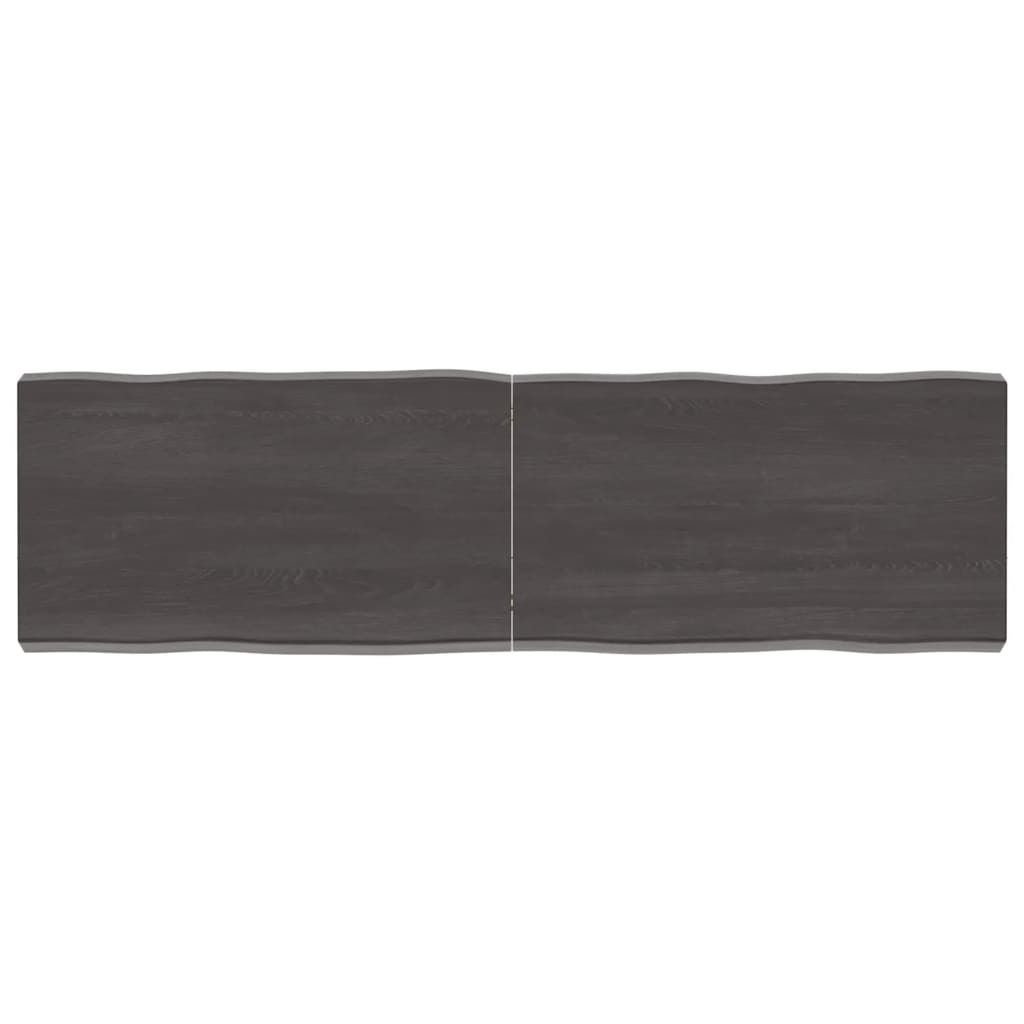 SYFAX Tischplatte 140x40x(2-6) cm Massivholz Behandelt Baumkante