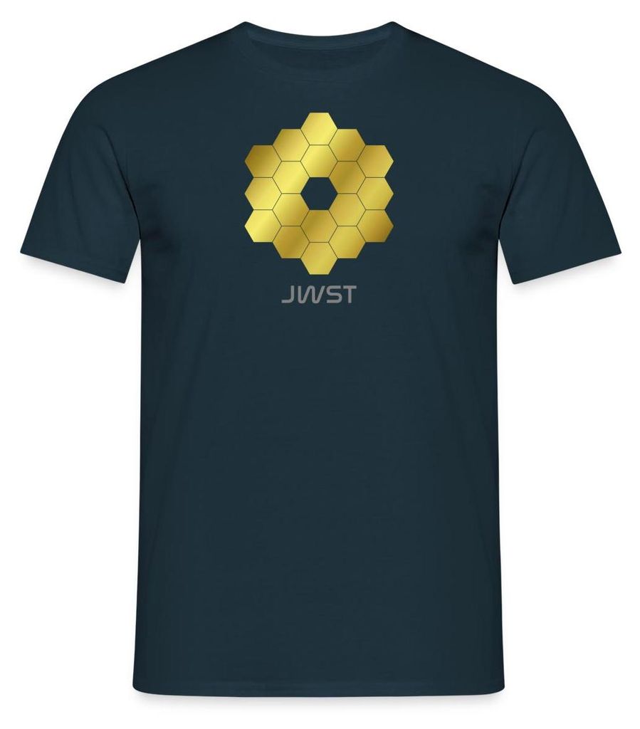 Spreadshirt James Webb Teleskop Space Telescope Weltraumteleskop JWST Männer T-Shirt, L, Navy