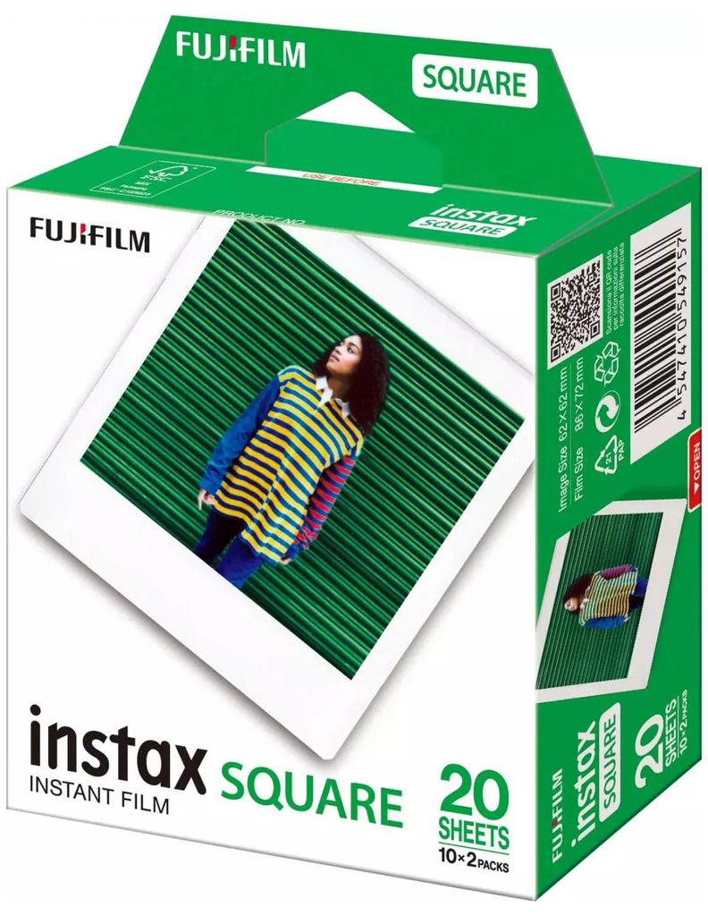 Fujifilm INSTAX Colorfilm Square Glossy (20 Films) Image du produit 