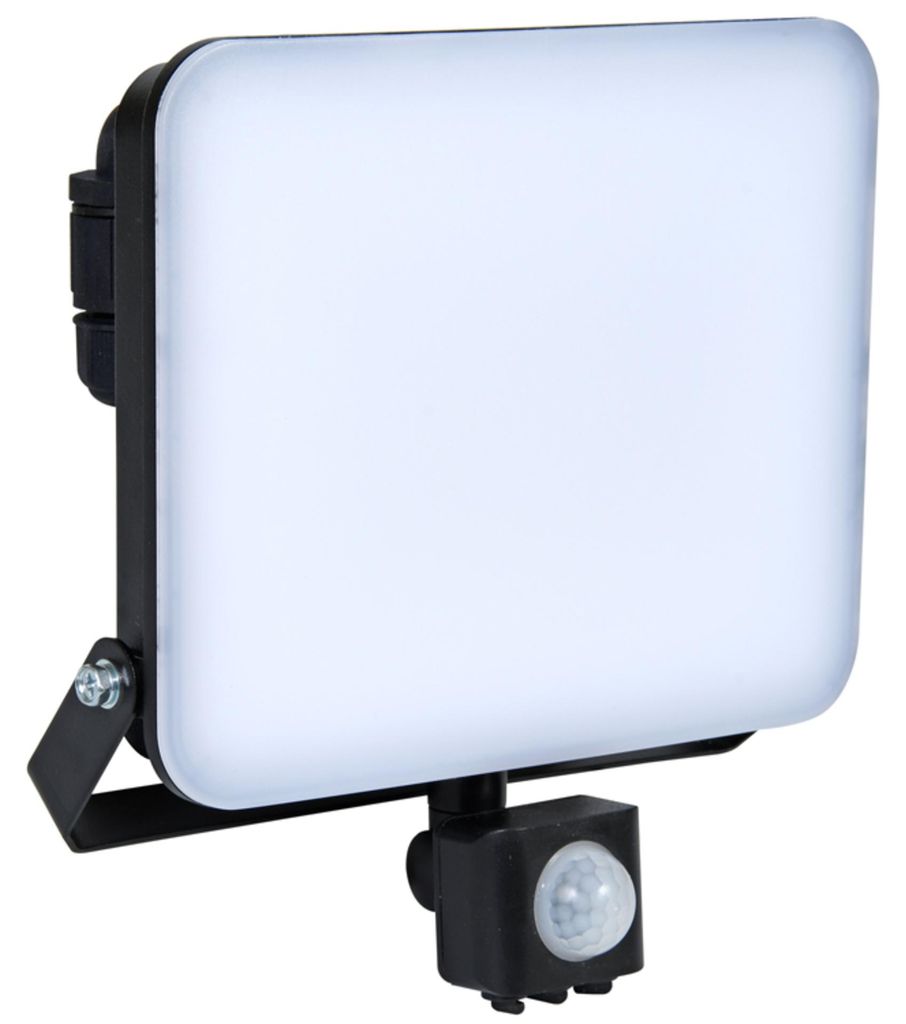 Ecolite LED-Strahler mit PIR-Sensor, 50 W, 5000 K, IP65, 4500 lm, RFL02-50W/PIR