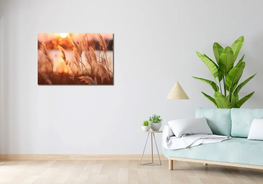 Image Coucher de Soleil Doré 90x60 cm Haute Définition Grand Format