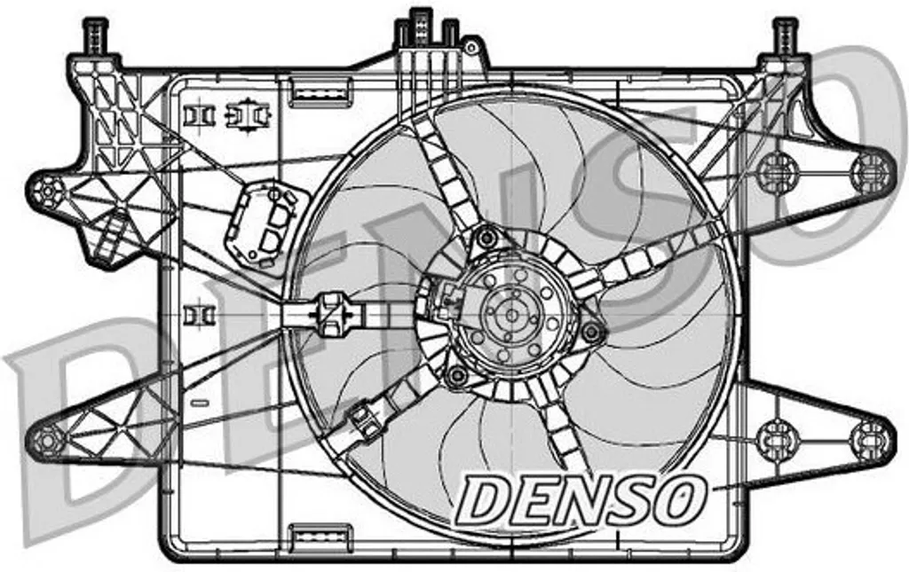 Ventilateur de radiateur DENSO DER09081 pour Fiat Doblo OE 51774951