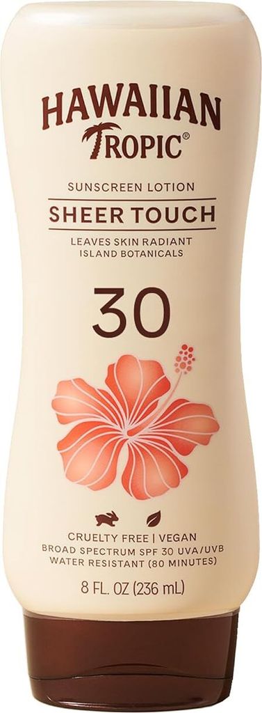 Hawaiian Tropic | Sonnencreme SPF 30 - 236ml - UVA/UVB Schutz - Wasserfest und leicht - Gültig bis 02/2026