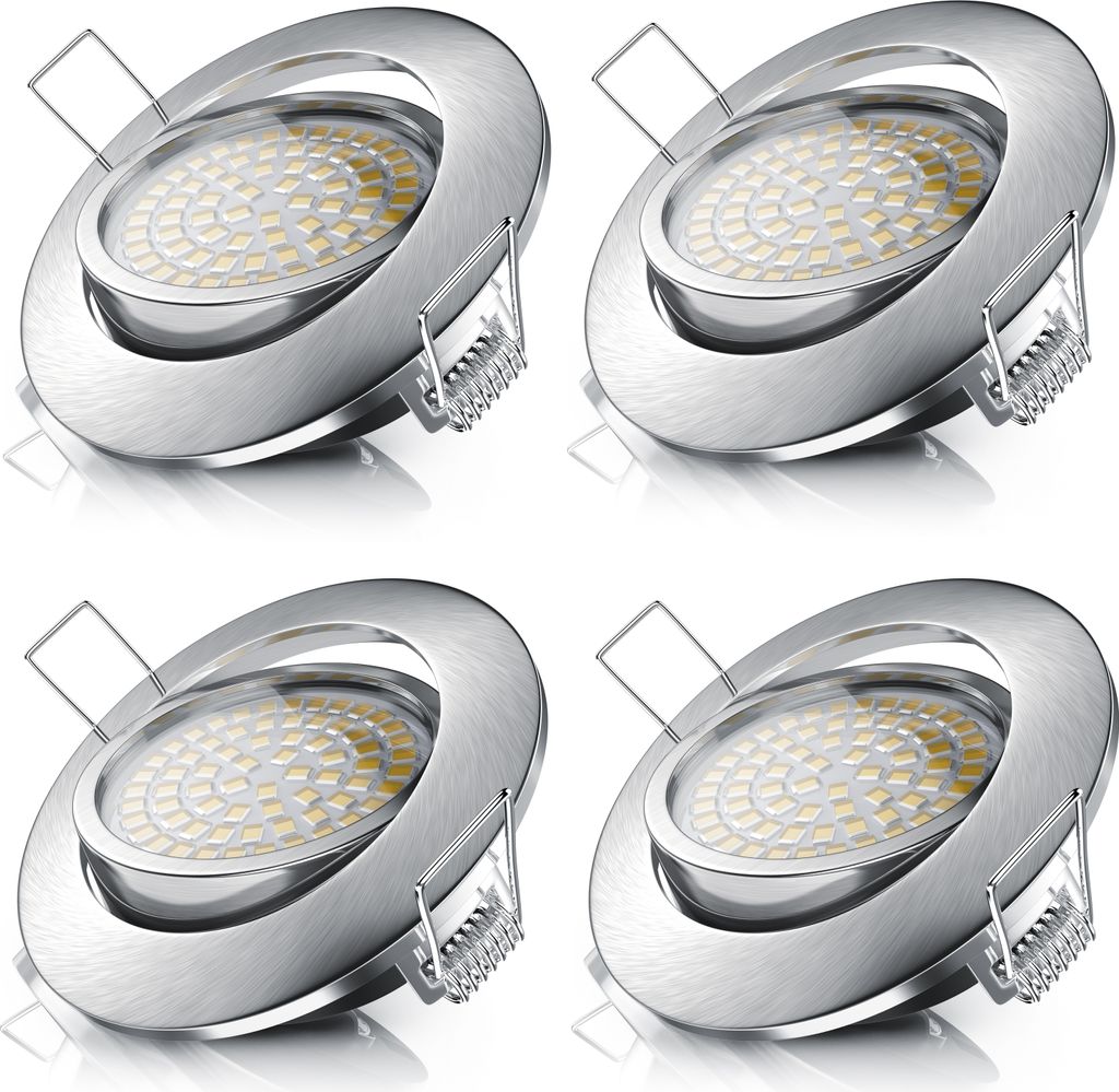 Brandson 4x LED Einbaustrahler, Dimmfunktion, Produktbild 