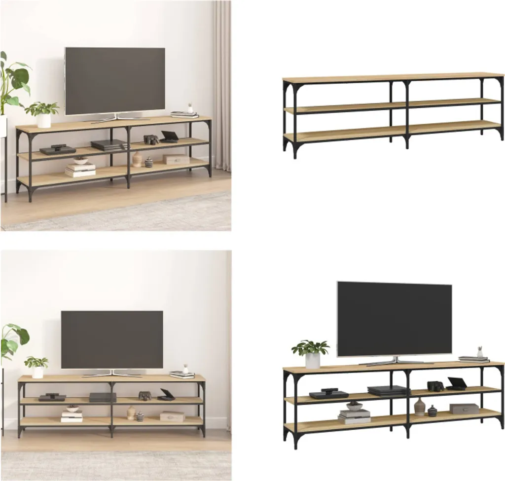 Mobile TV vidaXL Rovere Sonoma 160x30x50 cm | Design Moderno Industriale