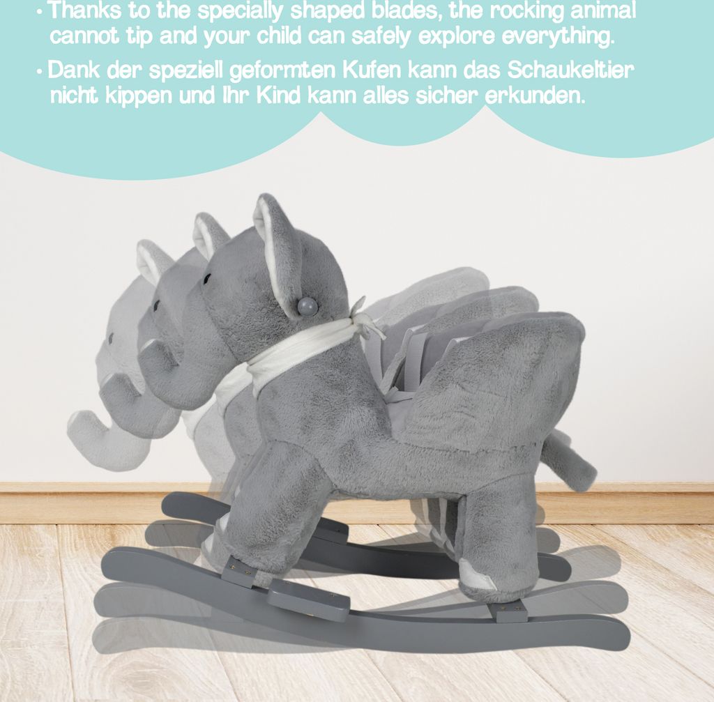 Infantastic® Schaukeltier - Elefant, Plüsch, ab 1 Jahr, für Produktbild 5
