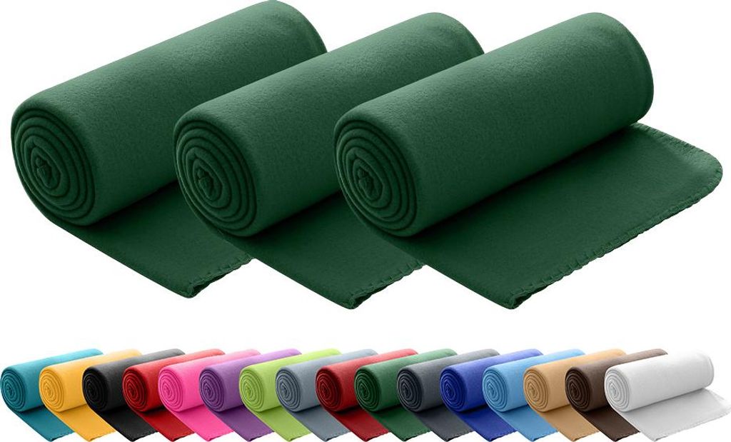 3er Set Polar Fleecedecke 130x160 cm, OEKO-TEX ca. 400g Produktbild 