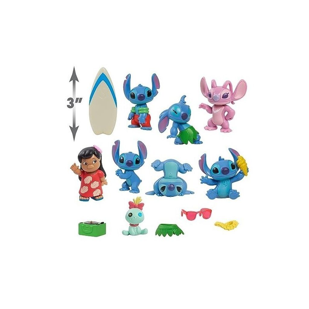 Just Play Lilo & Stitch Deluxe Figure Set, Wielobarwny