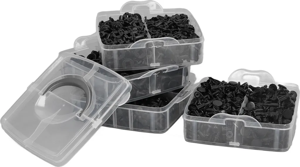 Fixez vos pare-chocs desserrés avec 900 clips de fixation ABS multi-tailles - 8