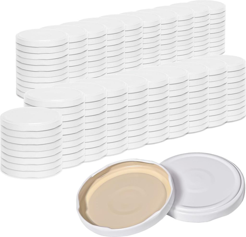 200x Deckel Einmachglas TO82 Weiß Produktbild 