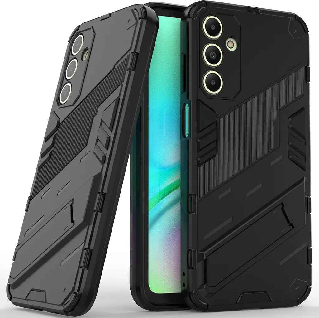 Cover Robusta per Samsung A15 5G | Protezione Militare ibrida Nera con Stand