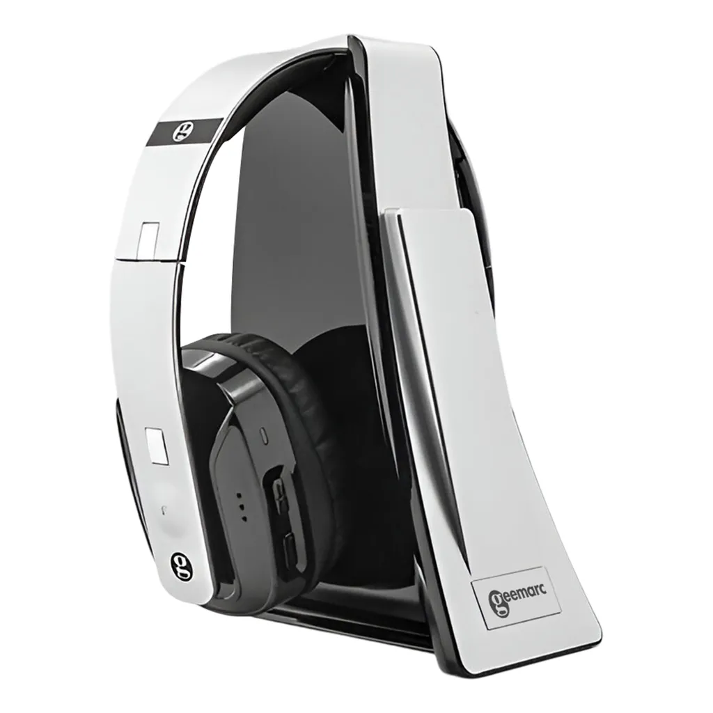Casque d'écoute sans fil amplifié pour TV avec connecteur optique