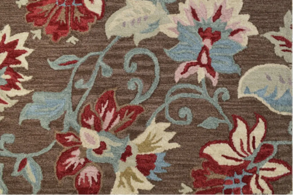 Tapis Décoratif Fleurs KF-162 Multi 122x183 cm pour Salon et Chambre