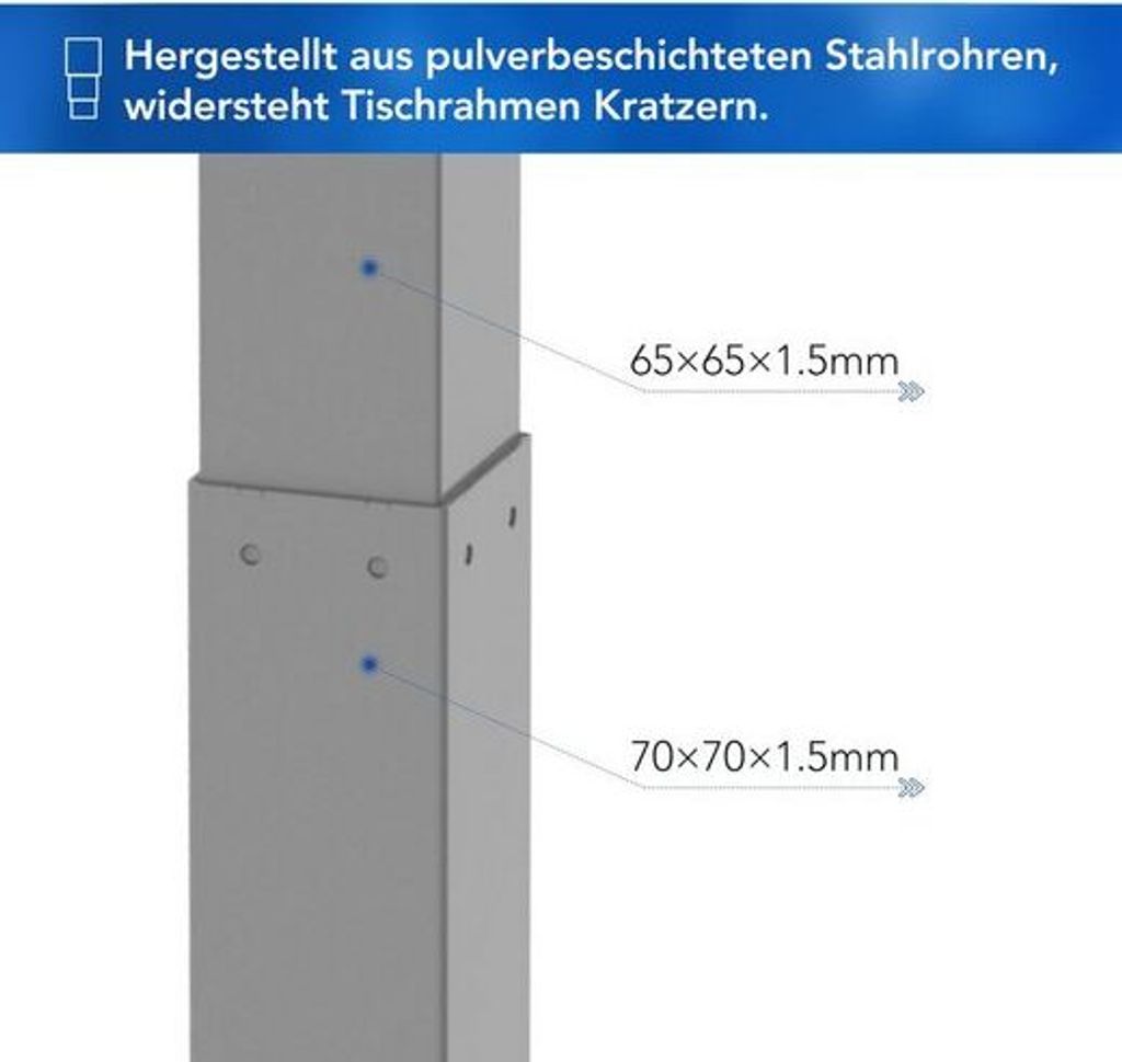 FLEXISPOT Schreibtisch EB2-SET, Höhenverstellbarer Produktbild 6