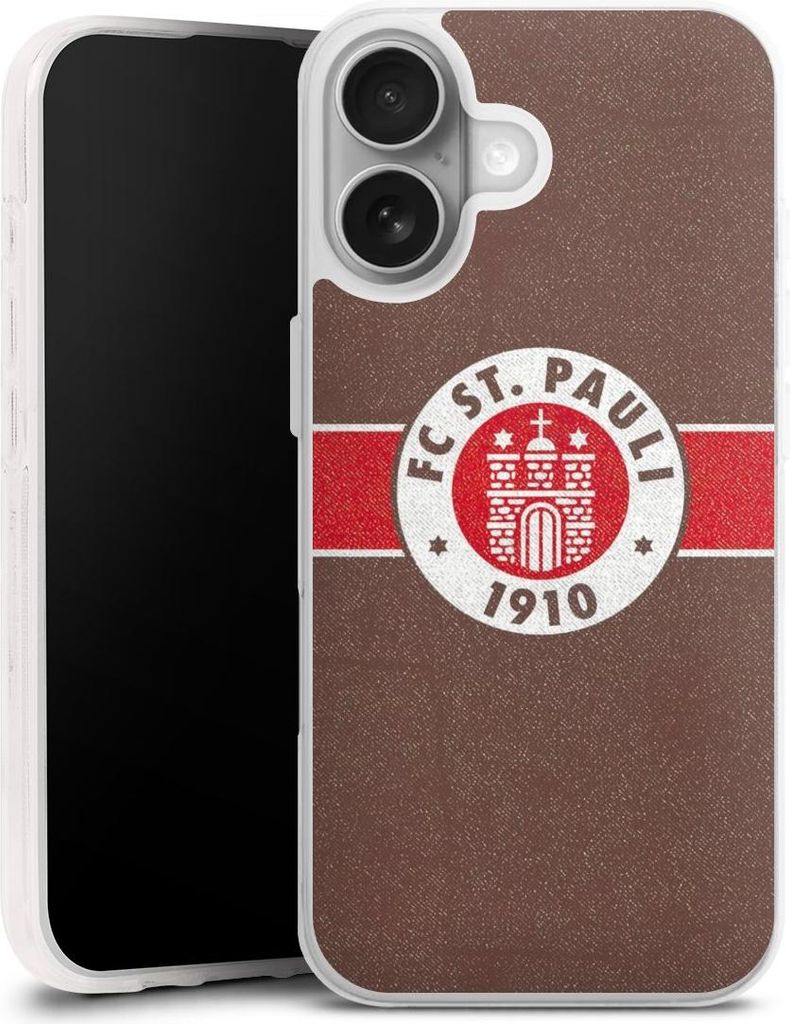 DeinDesign Handyhülle für Apple iPhone 17 Silikon Hülle Case Smartphone Schutzhülle FC St. Pauli Logo Offizielles Lizenzprodukt