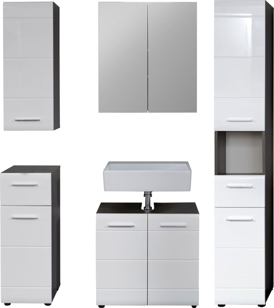 trendteam Bad 5-teilige Kombination Line/Skin Sardegna Produktbild 3