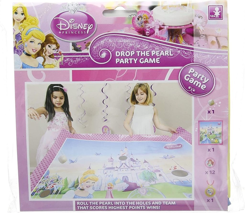 Disney Princess - Party-Spiel "Drop The Pearl" Set SG33108 (Einheitsgröße) (Bunt)