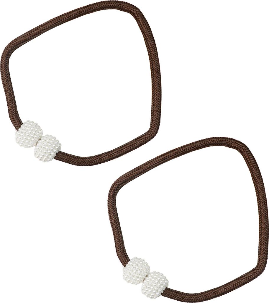 1 Paar magnetische Vorhanggurte, Kunstperlen, Nachbildung, Nachbildungative geflochtene Seile, Vorhang-Raffhalter, Vorhang-Zubehör
