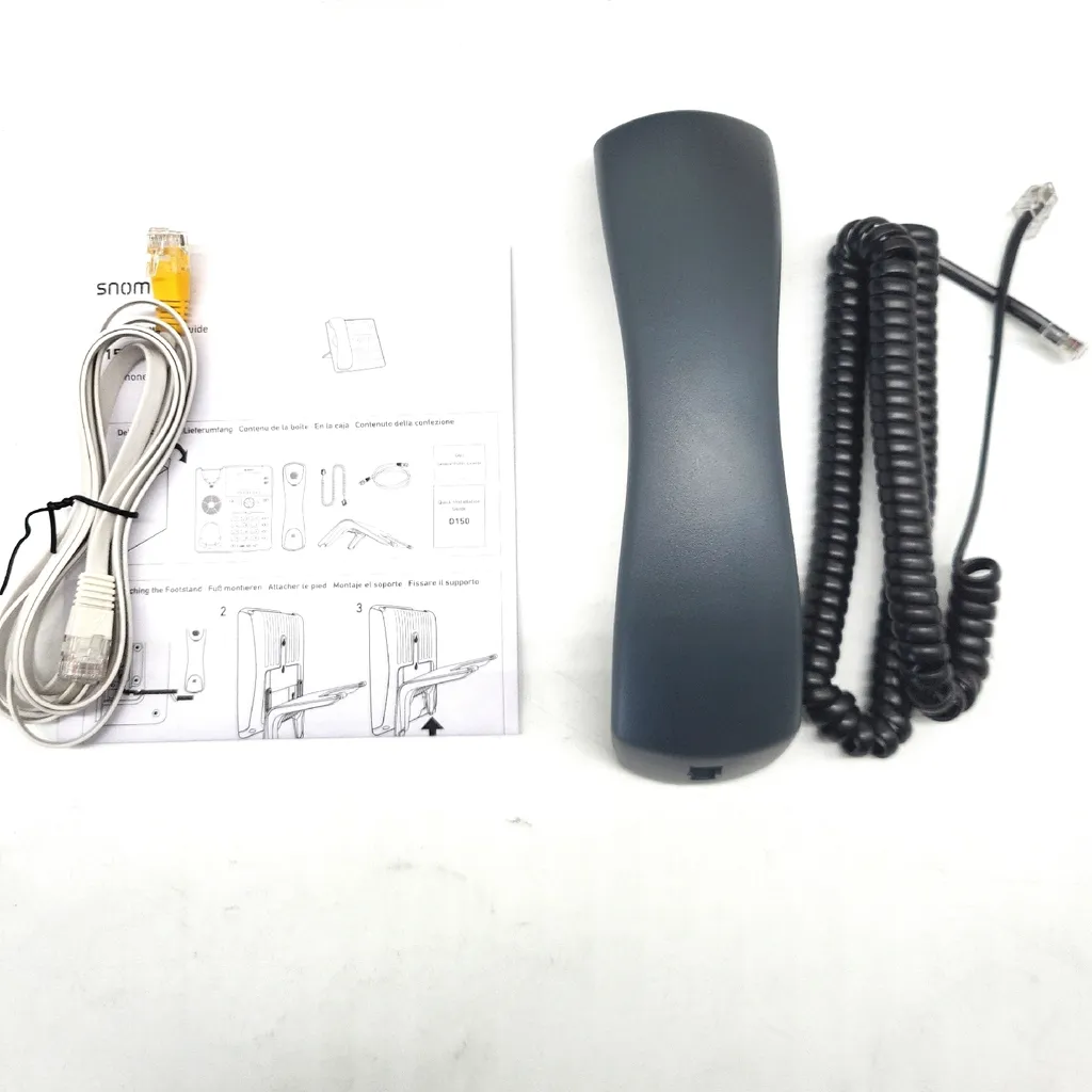 Snom D150 Poste IP 2 Lignes avec Combiné Ergonomique et Fixation Murale - 4