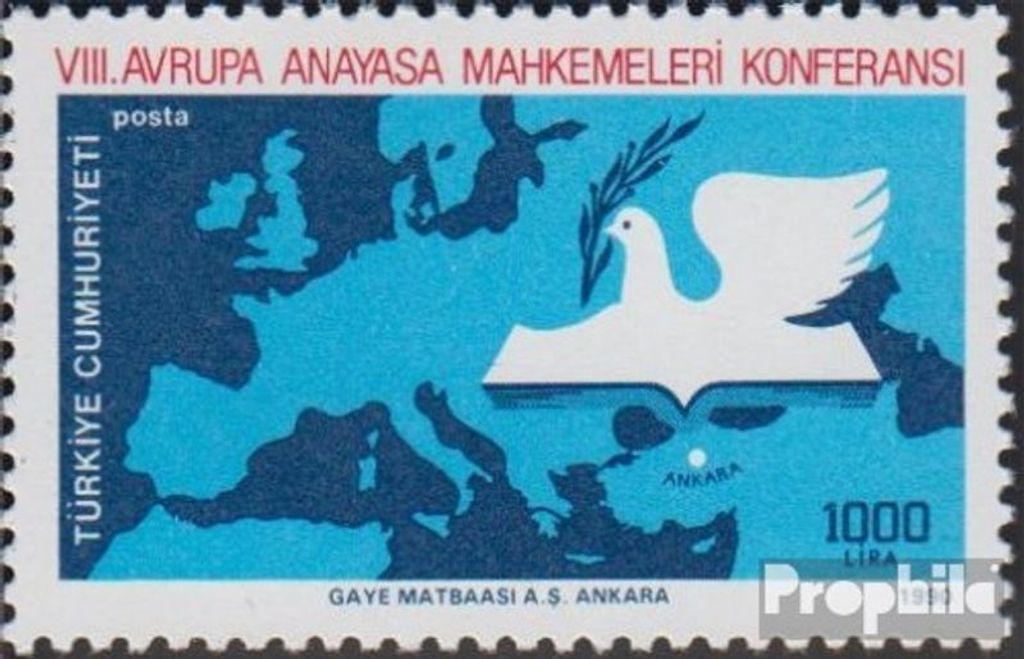 Briefmarken Türkei 1990 Mi 2888 (kompl.Ausg.) postfrisch Europäische Konferenz
