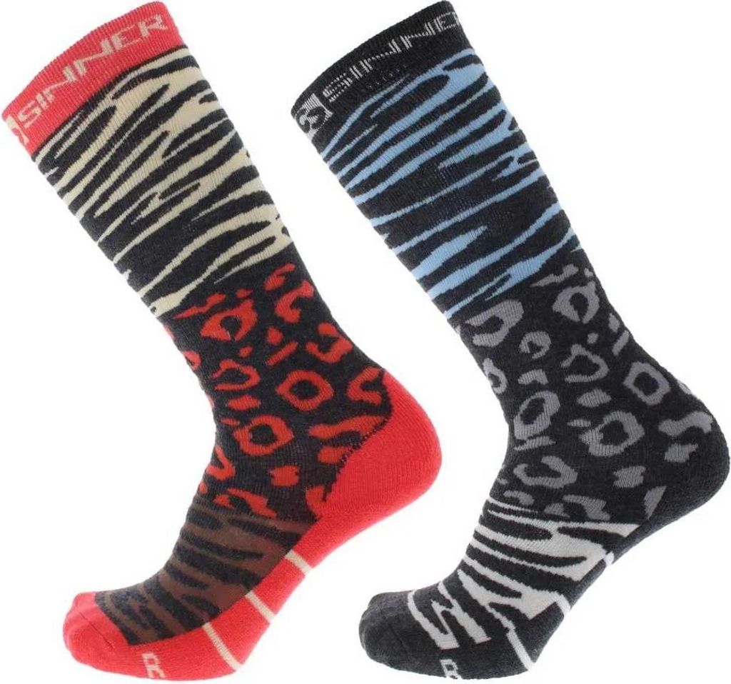 Sinner Animal Socken 2 Paare Mehrfarbig EU 39-41 Jungen,Mädchen Mehrfarbig EU 39-41