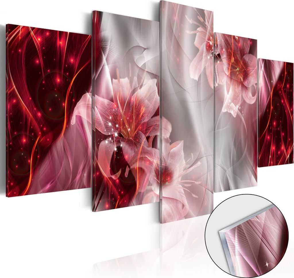 3mm Acrylglasplatte Acrylglasbild - Incarnadine Comet 200x100 cm Blumen a-C-0047-k-o