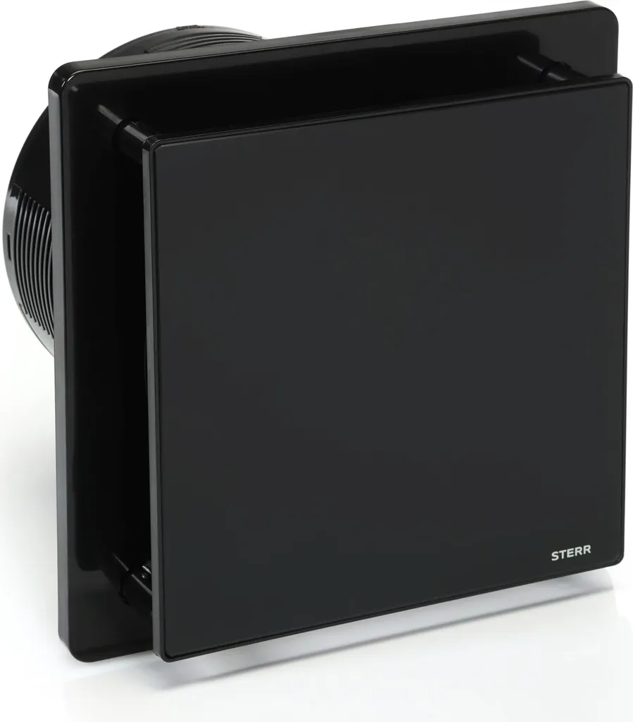 Extracteur d'air 150 mm noir pour salle de bains BFS150-B mural silencieux