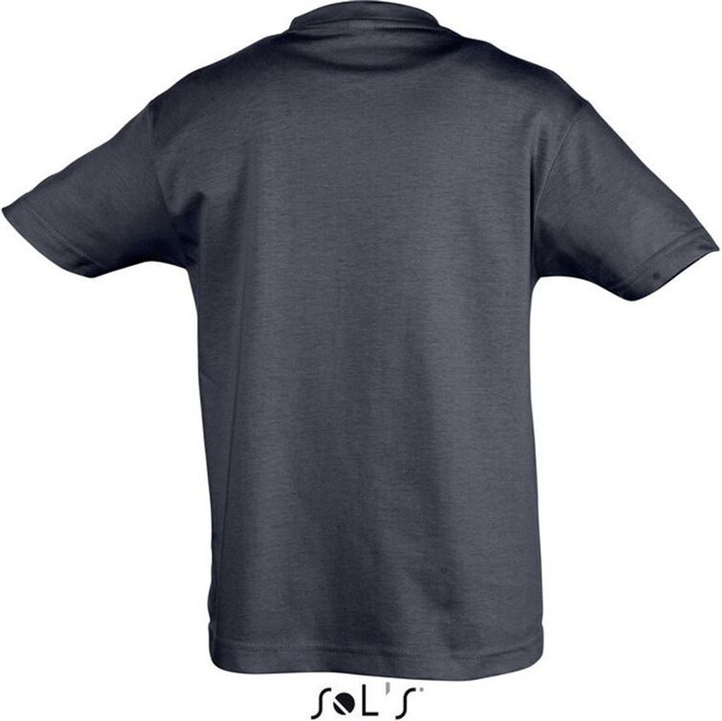 SOL'S Jungen T-Shirt Valueweight T Kids Sommer Kurzarm Rundhals Shirt, Größe:4A, Farbe:Navy Blau