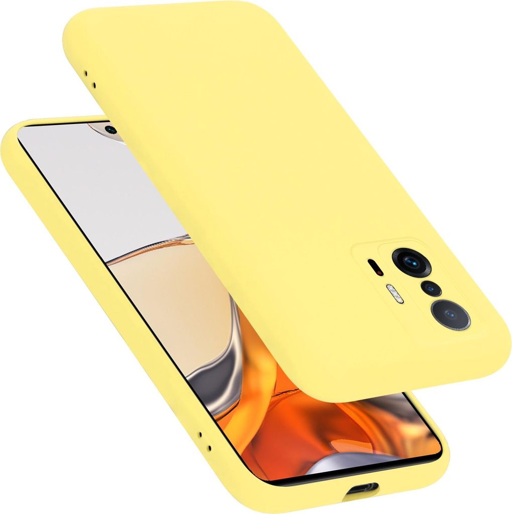Cadorabo Schutzhülle für Xiaomi 11T / 11T PRO Hülle in Gelb Handyhülle Case Cover TPU Etui