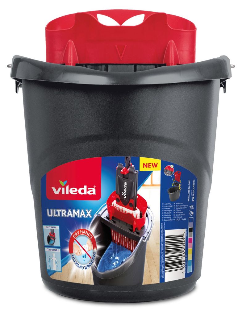 Vileda 4023103201415, Wiadro, Czarny, Czerwony, Pojedynczy Zdjęcie produktu 