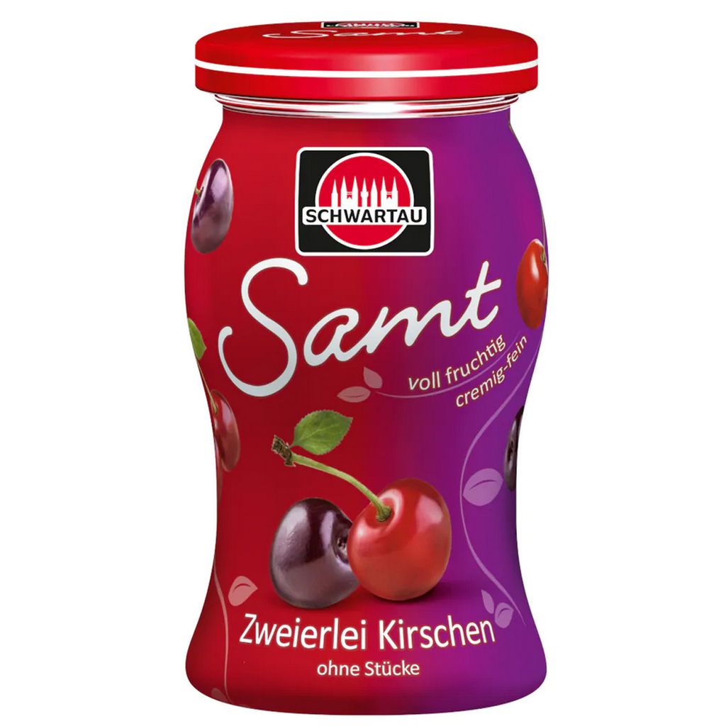 Schwartau aksamitna wiśnia kremowa delikatna pasta owocowa Zdjęcie produktu 