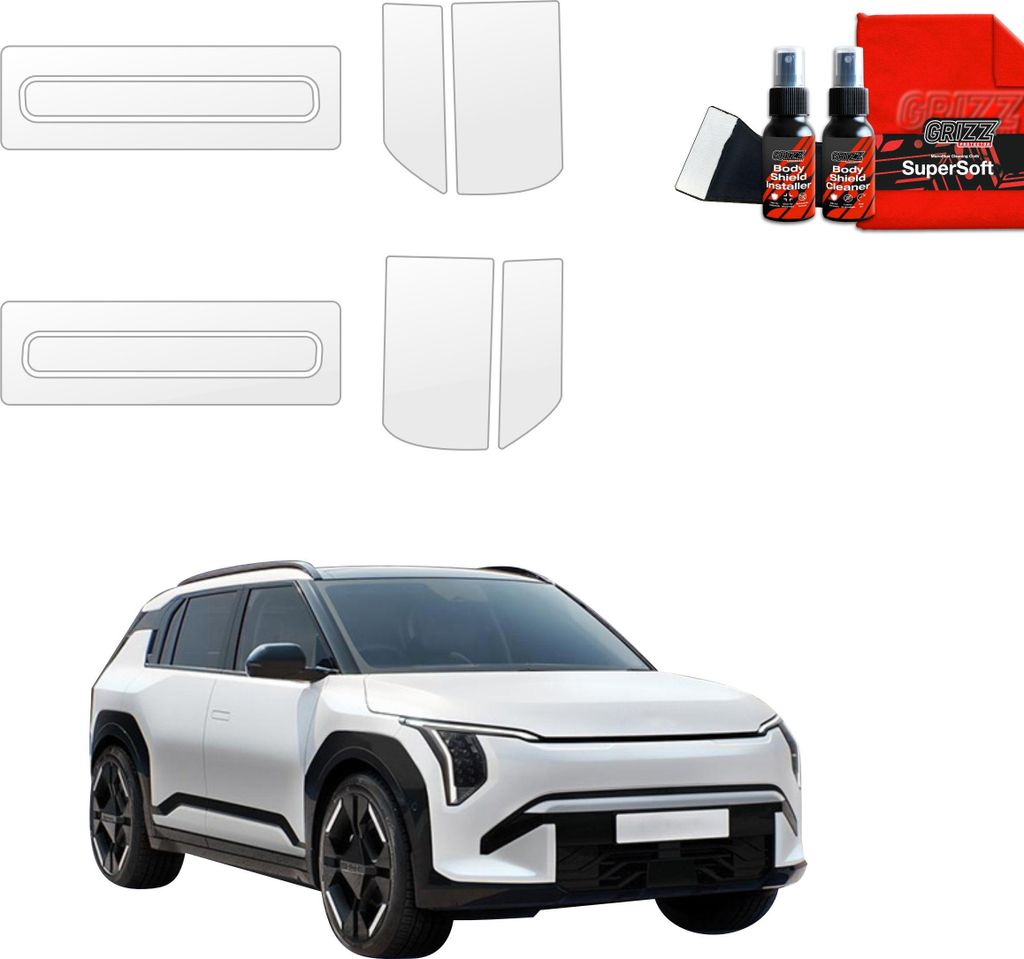 4in1 Schutzfolie für Türgriffmulden - Kia EV3 GT Line (2025) Grizz Protector