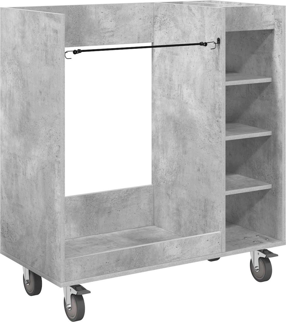 Golf Schrank Mit Rad Uni Beton Grau 90 x 45 x 98 cm
