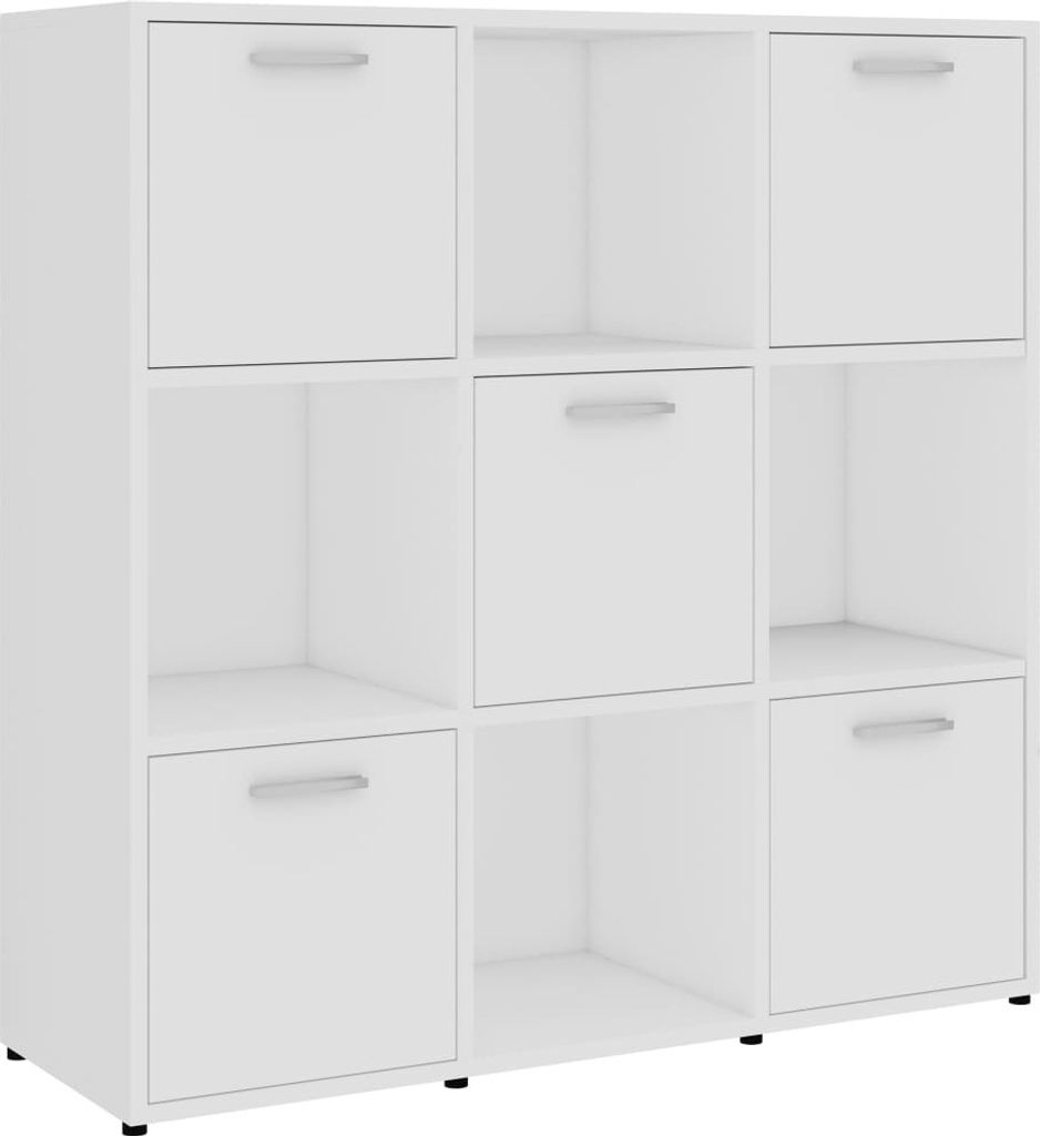 vidaXL Regał biały 90x30x90 cm Materiał drewnopochodny Zdjęcie produktu 