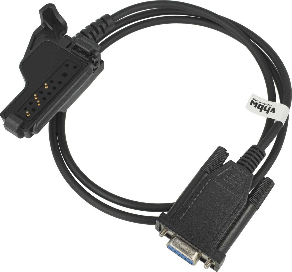 vhbw Programmierkabel RS-232 kompatibel mit Motorola FuG-10b, ASTRO, FuG-13B, FuG-11b Computer & Peripheriegeräte - Seriell Adapter, 14,5 cm Schwarz