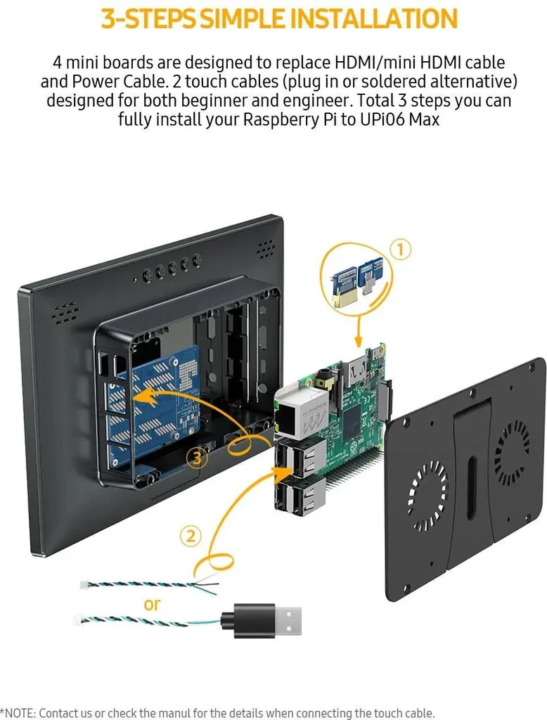 Solution Tout-en-un Écran Raspberry Pi 10.1 Pouces HD avec Boîtier et Audio - 9