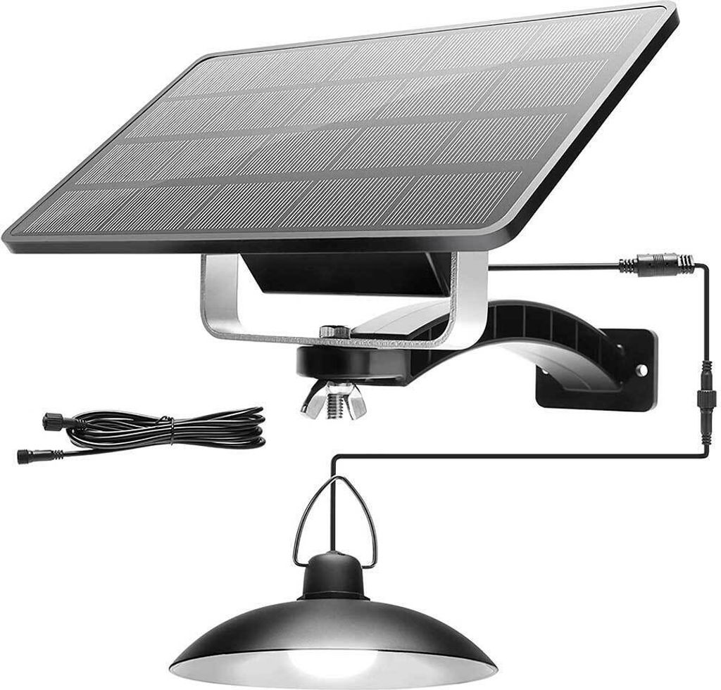 Lichtsensor Solarlampe für außen hängend solar hängeleuchte hängelampe Garten IP65 Wasserdicht mit 1 Lampen(Weiß)