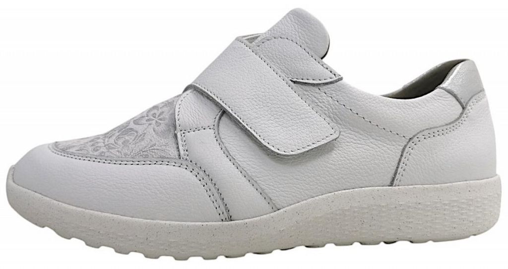 Waldläufer Slipper Weiß in Gr. 37.5