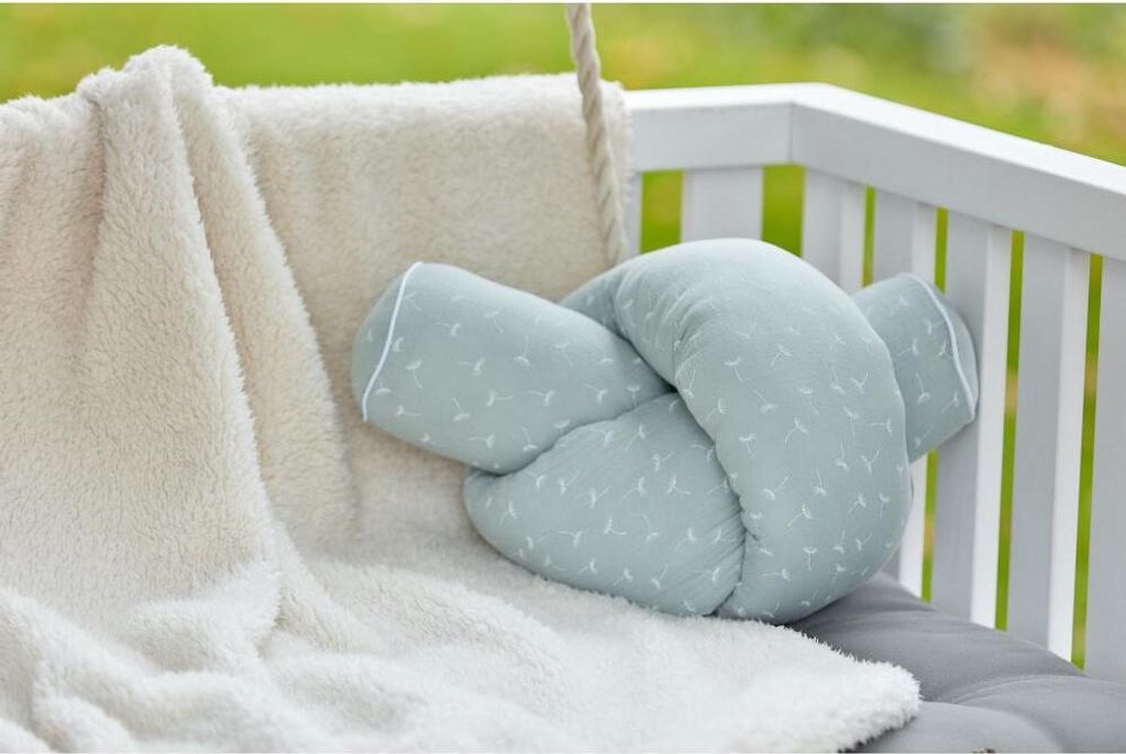 KraftKids Bettrolle Musselin blau Rollenlänge 140 cm